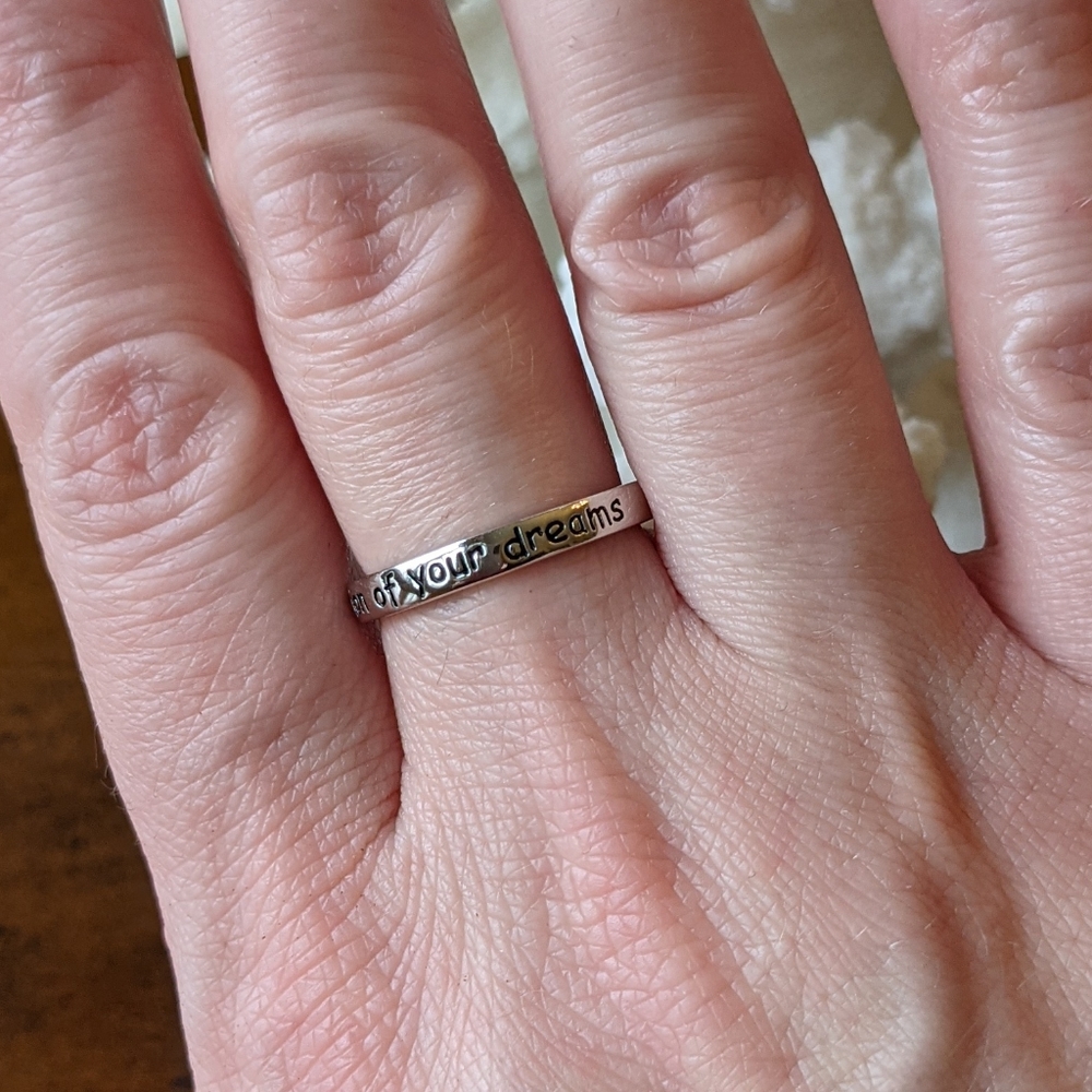 Sterling silver ring - "Go confidently..." - Picture 7 of 10